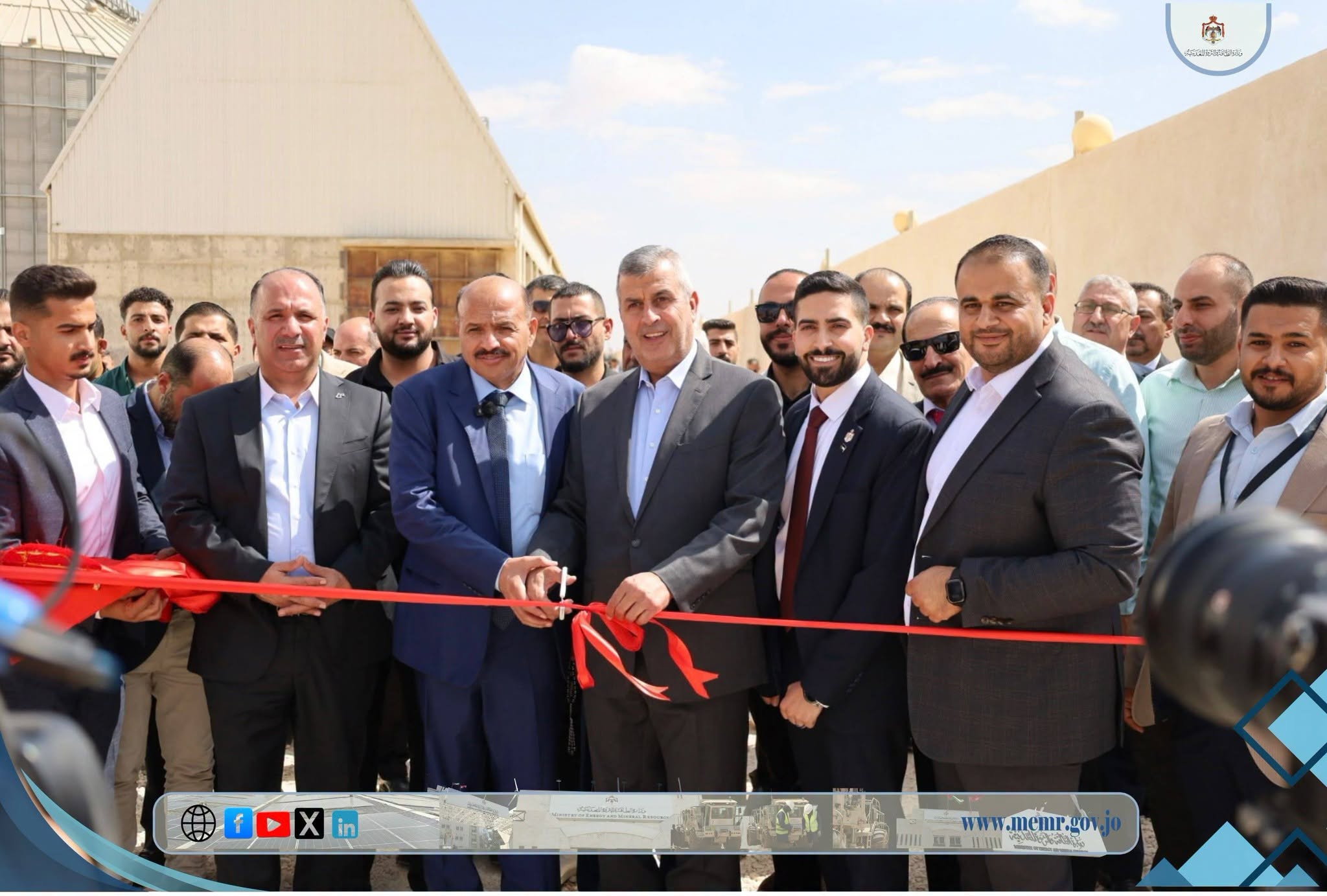 الخرابشة يرعى افتتاح مشروع نوعي للطاقة الشمسية الصناعية بقدرة إجمالية 2 ميجاواط في المفرق 
